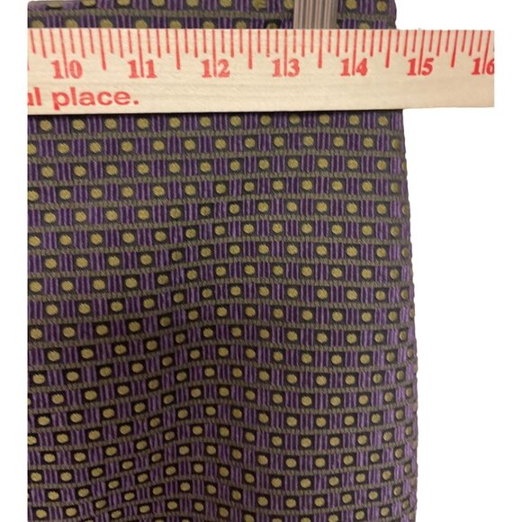 Ann Taylor Women's Pencil Purple Textured Lined Dot Pattern Size 6 NEW Office - Picture 7 of 11